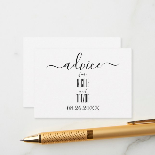 Tarjeta De Consejos Crear su propia caligrafía Personalizado (Anverso/Reverso In Situ)