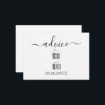 Tarjeta De Consejos Crear su propia caligrafía Personalizado<br><div class="desc">Crea tu propia tarjeta de asesoramiento de caligrafía Personalizado Visita nuestra tienda para más bodas y suministros especiales para eventos,  decoración y favores!</div>