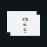 Tarjeta De Consejos Crear su propio Personalizado<br><div class="desc">Crea tu propia tarjeta de consejo Personalizado Visita nuestra tienda para más bodas y suministros especiales para eventos,  decoración y favores!</div>