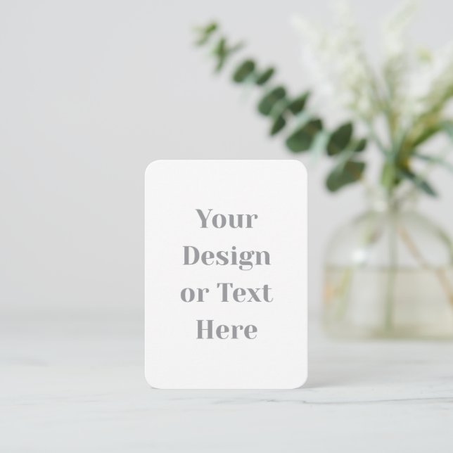 Tarjeta De Consejos Customizable Your Design or Text Here Personalized (Anverso de pie)