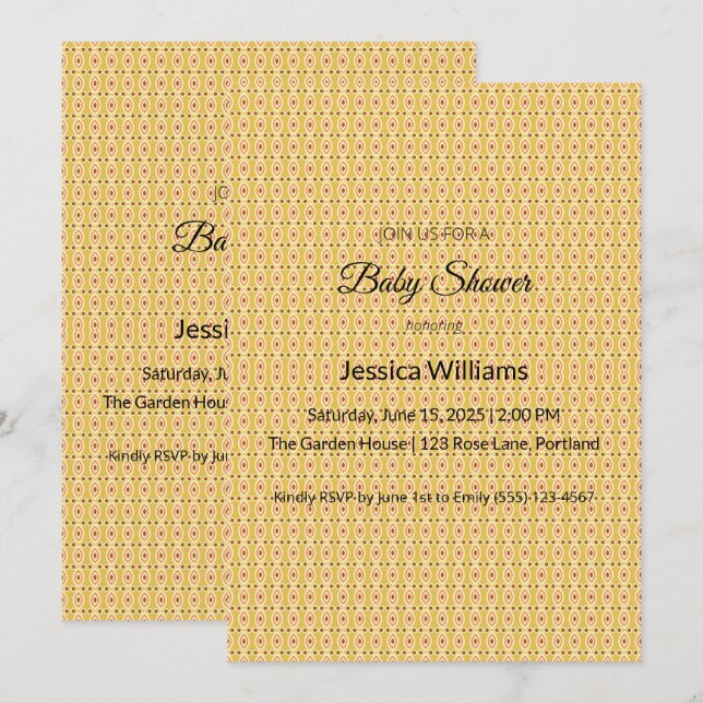 Tarjeta De Consejos Cute Boho Baby Shower Género neutro, Personalizabl (Anverso / Reverso)