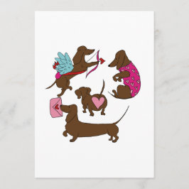 TARJETA DE CONSEJOS DACHSHUNDS CUPID