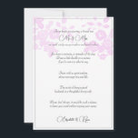 Tarjeta de consejos de amor y vida para bodas<br><div class="desc">Tarjetas bodas para que sus invitados agreguen sus consejos y buenos deseos. Qué linda manera de recordar tu día especial. Agradables rosas rosas en blanco.</div>