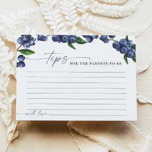 Tarjeta de consejos de crianza para baby shower de