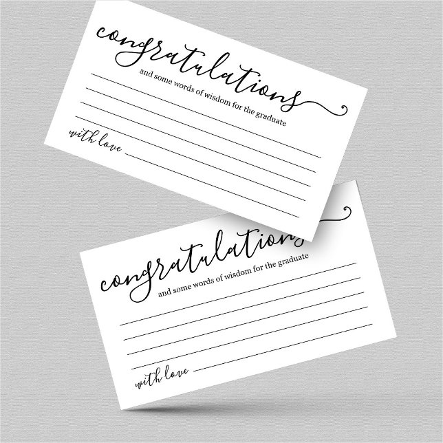 Tarjeta de Consejos de Graduación y Buena Voluntad (Subido por el creador)