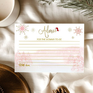 Tarjeta de consejos de Navidad para niña Santa Bab
