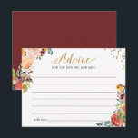 Tarjeta de Consejos de Palabras de Oro Floral de B<br><div class="desc">Tarjeta de consejo para Purpurinas de oro floral de otoño borgoñés. (1) Para una mayor personalización,  haga clic en el enlace "personalizar adicional" y utilice nuestra herramienta de diseño para modificar esta plantilla. (2) Si necesita ayuda o elementos coincidentes,  póngase en contacto conmigo.</div>