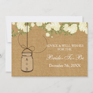 tarjeta de consejos de saludos para la novia burla