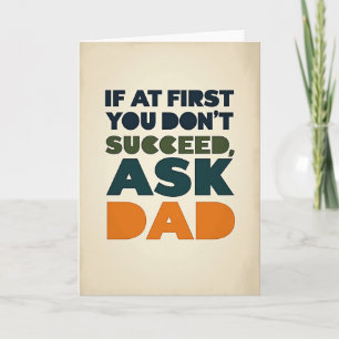 Tarjeta de consejos del Día del Padre con aceituna