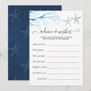 Tarjeta de consejos del juego de ducha náutica de