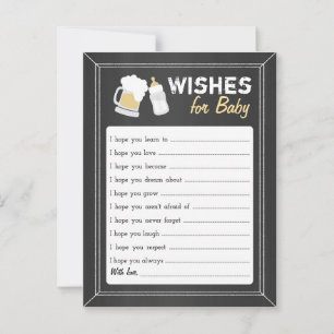 Tarjeta De Consejos Deseos de "Bebé se está preparando"