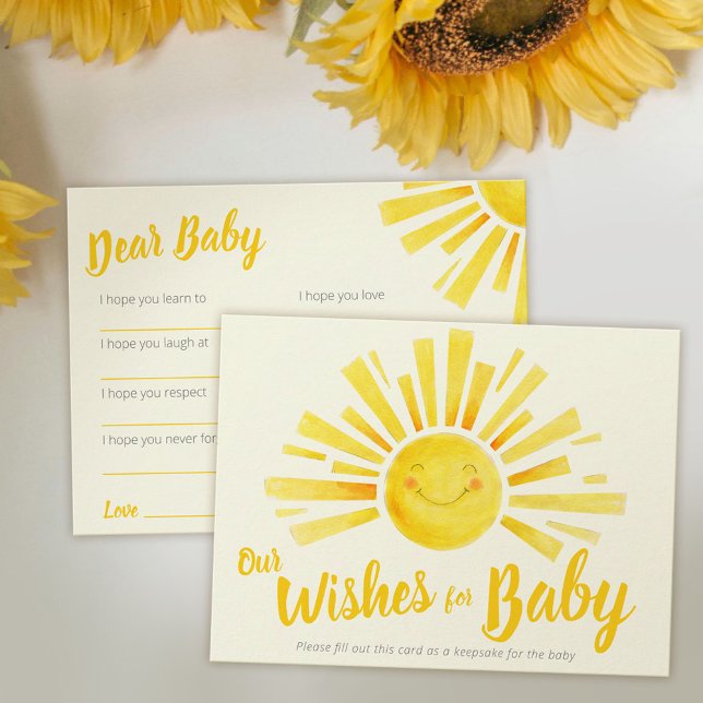 Tarjeta De Consejos Deseos de una ducha de bebé con tinta blanca (Subido por el creador)