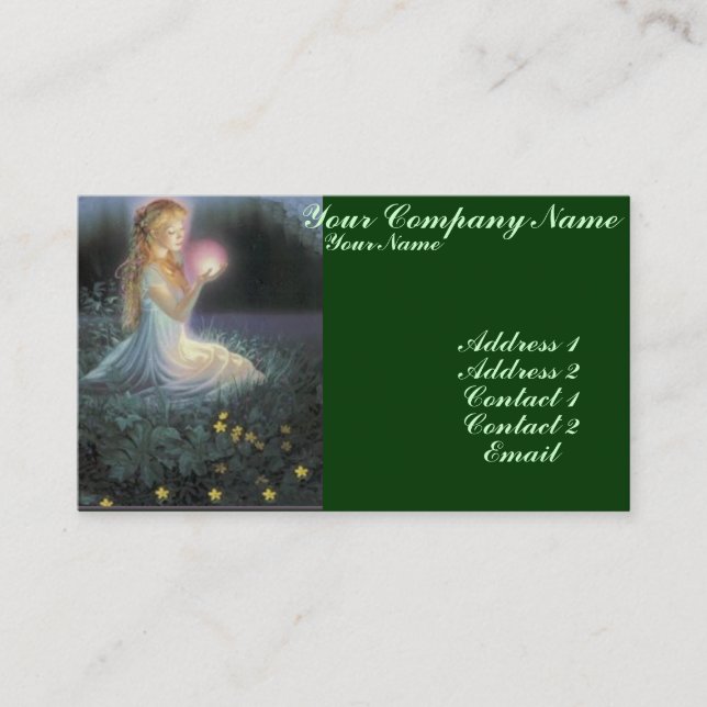 Tarjeta De Consejos Deseos entre las flores (Anverso)