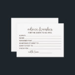 Tarjeta De Consejos Deseos para la futura novia<br><div class="desc">Tarjetas de consejos para la novia,  consejos para la ducha nupcial,  consejos para la futura Sra.,  deseos para la futura novia</div>