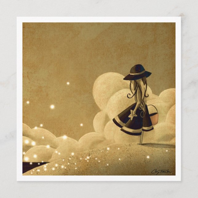 Tarjeta De Consejos Deseos Por El Mar - Mini Impresión (Anverso)