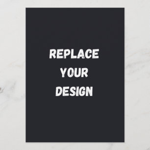Tarjeta De Consejos Diseño simple negro personalizado Agregar foto o t