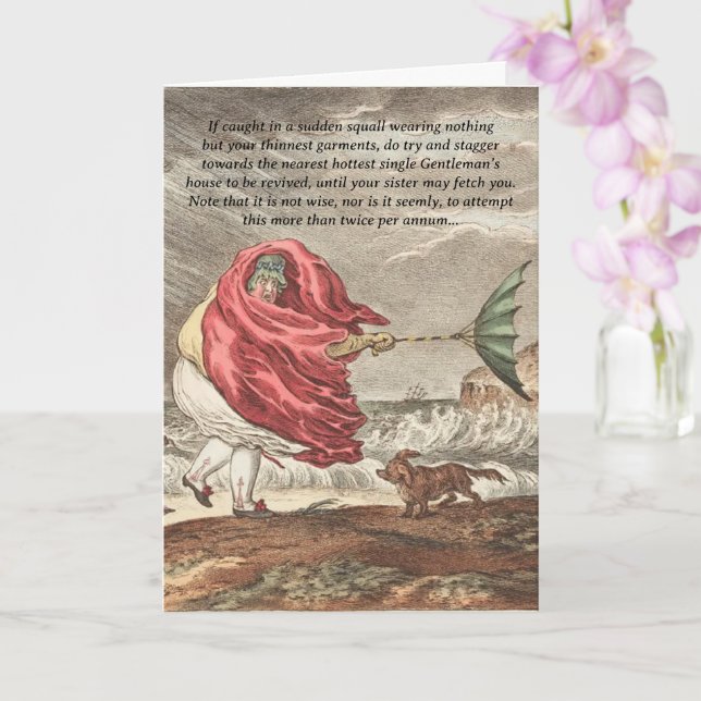 Tarjeta de consejos divertidos de romance de Jane  (Orquídea)