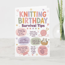 Tarjeta de consejos divertidos para sobrevivir al