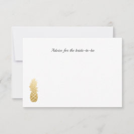 Tarjeta De Consejos Elegancia tropical | Asesoramiento a Bodas de piña