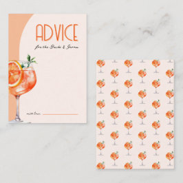 Tarjeta De Consejos Elegante amor a primera Spritz Despedida de solter