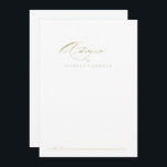 Tarjeta De Consejos Elegante Boda de oro de caligrafía moderna<br><div class="desc">Esta elegante y moderna tarjeta de consejo boda de caligrafía dorada es perfecta para un boda rústico. El diseño, sencillo y elegante, presenta una tipografía de escritura clásica y elegante en oro. Estas tarjetas son perfectas para un boda, una ducha de novia, una ducha de bebé, una fiesta de graduación...</div>