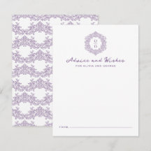 Elegante Cresta de Herencia Morada Monograma de Bo