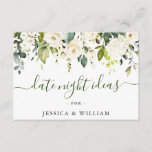 Tarjeta De Consejos Elegante Eucalyptus Bridal Shower Fecha Noche Idea<br><div class="desc">Elegante Eucalyptus Bridal Shower Fecha Noche Idea Tarjeta de Consejos.</div>