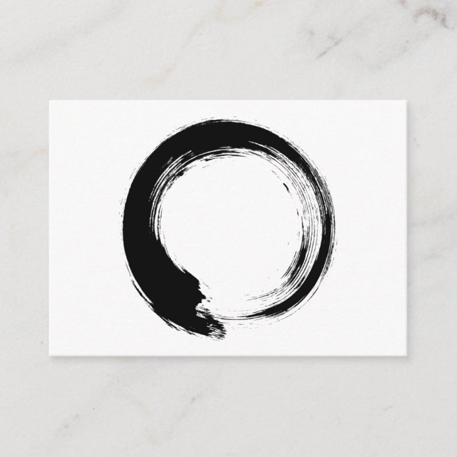 Tarjeta De Consejos Enso Zen Circle (Anverso)