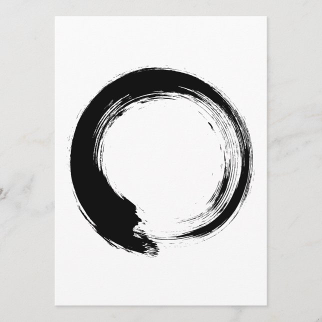 Tarjeta De Consejos Enso Zen Circle (Anverso)