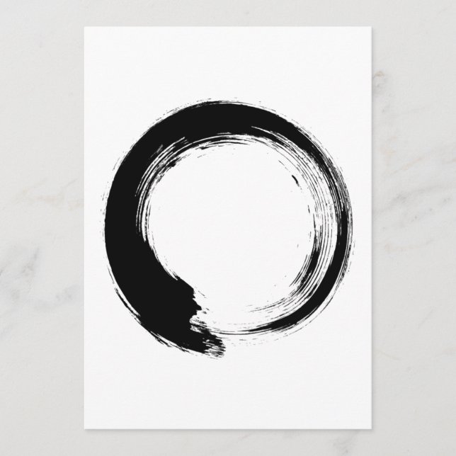 Tarjeta De Consejos Enso Zen Circle (Anverso)