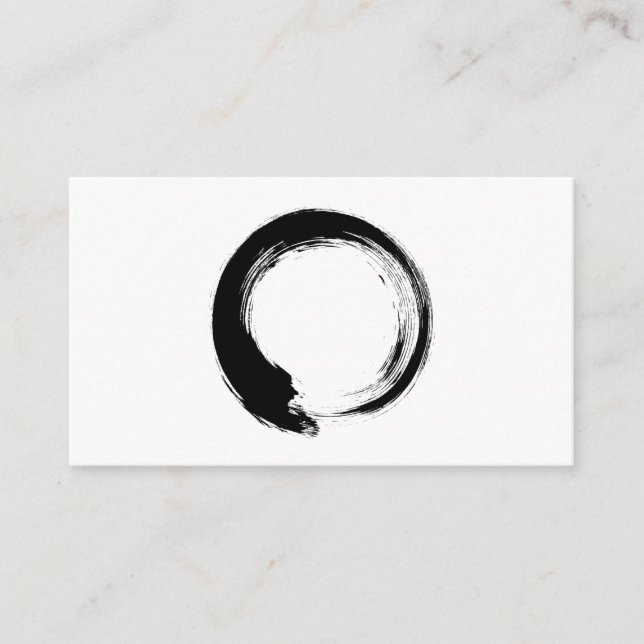 Tarjeta De Consejos Enso Zen Circle (Anverso)