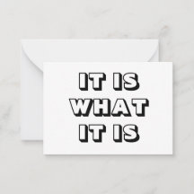 Es lo que es, negrita moderna blanca negra