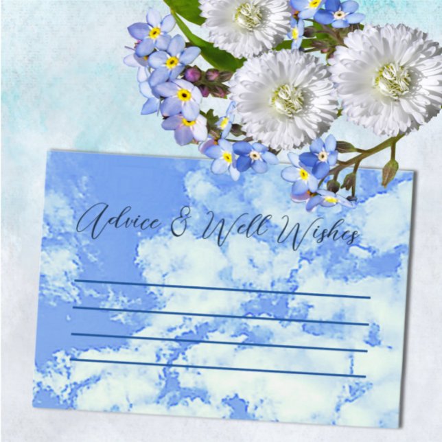 Tarjeta De Consejos ¡Está en la Nueve Nube! Ducha nupcial/soltera (Subido por el creador)