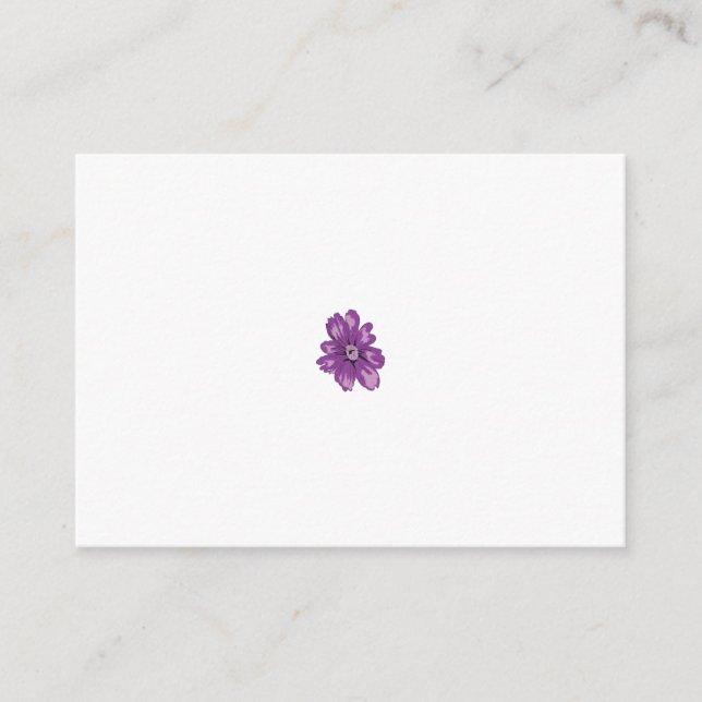 Tarjeta De Consejos Estilo Giratorio, berenjena ligera, cedro blanquea (Anverso)