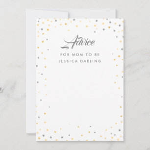 Tarjeta De Consejos Estrella pequeña Twinkle