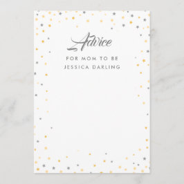 Tarjeta De Consejos Estrella pequeña Twinkle
