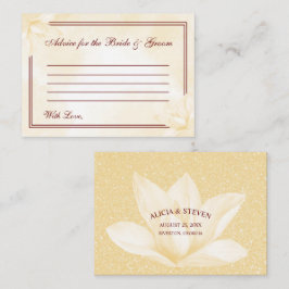Tarjeta De Consejos Ethereal Champagne Magnolia , Boda