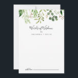 Tarjeta De Consejos Eucalipto Palabras simples Bodas florales de sabid<br><div class="desc">Este eucalipto, simple boda floral de palabras de consejo de sabiduría, es perfecto para un boda moderno. El diseño presenta hermosas hojas de eucalipto pintadas a mano de forma artística, dispuestas en formas geométricas, inspirando la belleza natural. Estas tarjetas son perfectas para un boda, una ducha de novia, una ducha...</div>