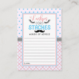 Tarjeta De Consejos fiesta de Revelación de Género Moderno con "Latiga