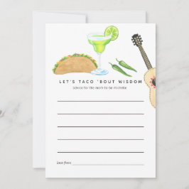 Tarjeta De Consejos Fiesta Mexicana Taco 'bout Amor