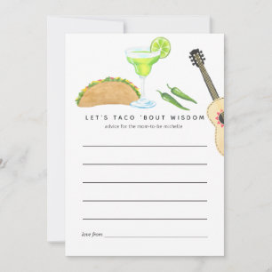 Tarjeta De Consejos Fiesta Mexicana Taco 'bout Amor