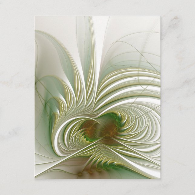 Tarjeta De Consejos Flor de fantasía fractal suave y delicada (Anverso)