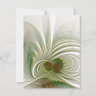 Tarjeta De Consejos Flor de fantasía fractal suave y delicada