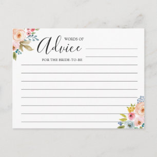 Tarjeta de Consejos Florales para Despedida de Sol