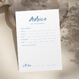 Tarjeta De Consejos Graduación de letra de pincel moderna simple verde