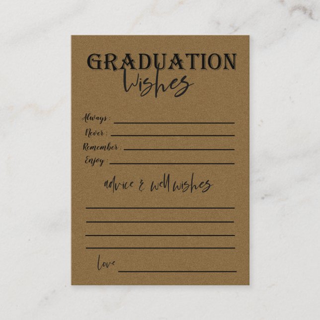 Tarjeta De Consejos Graduado De Graduación De Foto De 2025 (Anverso)