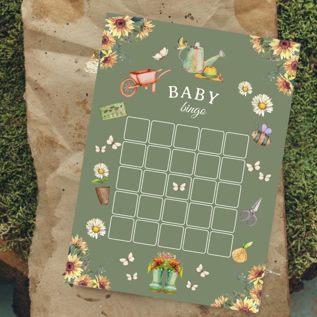Tarjeta De Consejos Growing with Love Baby Shower Bingo Game (Subido por el creador)
