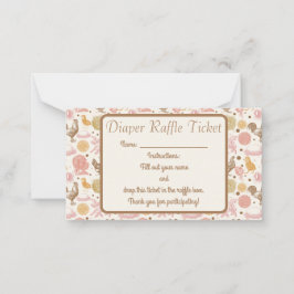 Tarjeta De Consejos Hatear rápido pollo Baby Shower Diaper Raffle