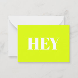 Tarjeta De Consejos Hola, Hola, Hola, Chartreuse de neón blanco verde