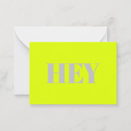 Tarjeta De Consejos Hola, Hola, Hola, Chartreuse de neón gris verde
